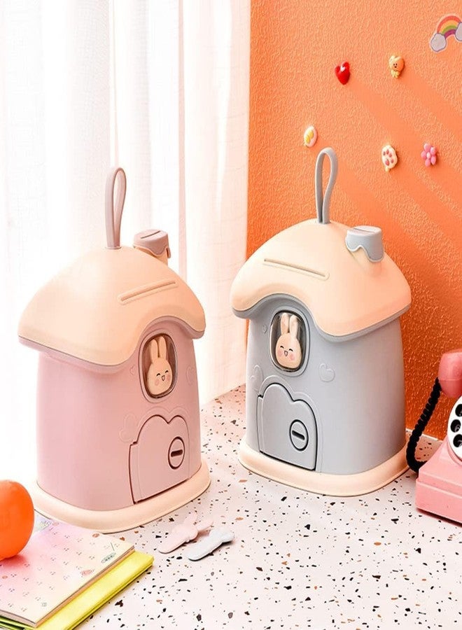 SQUICKLE Creative Cute Cartoon Money Bank || oney Saving Bank with Coin Slot, Plastic Piggy Bank for Boys & Girls (Pack of 1) (Rabbit Money Bank) - Image 5